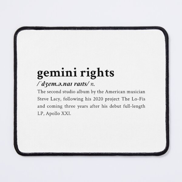 Item preview, Gemini Rights by Steve Lacy designed and sold by StickTheSong.