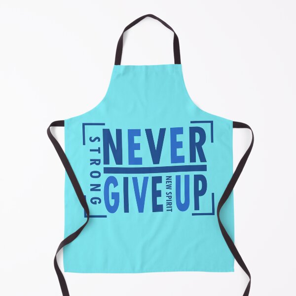 Item preview, Never Give Up navy blue and light blue - Never Give Up lettering design designed and sold by velisani.