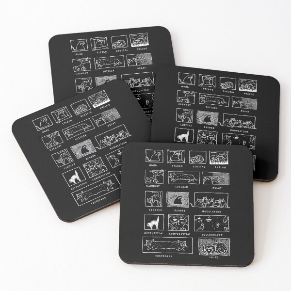 Item preview, Synthesizer Cats Analog Synth Musician Modular Techno DJ designed and sold by Lenny Stahl.