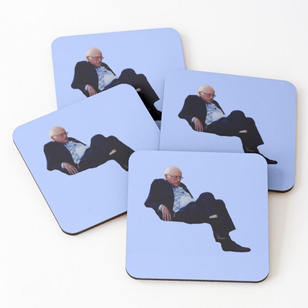 Item preview, Bernie Sanders Funny Meme Lounging Chilling on Steps | Feel the Bern 2024 Senator designed and sold by CuddleStore.