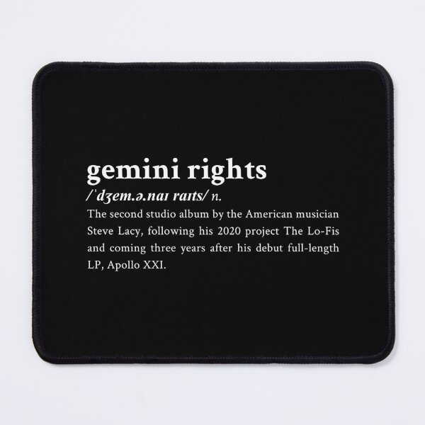Item preview, Gemini Rights by Steve Lacy designed and sold by StickTheSong.