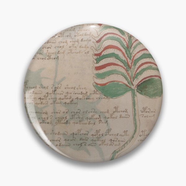 Item preview, Voynich manuscript book cover  Illustrated codex green  leaves designed and sold by TeeARTHY.