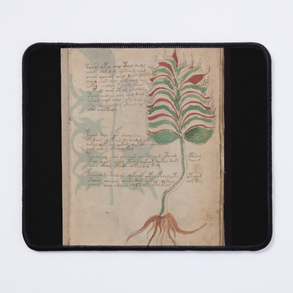 Item preview, Voynich manuscript book cover Illustrated codex green leaves designed and sold by TeeARTHY.