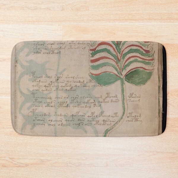 Item preview, Voynich manuscript book cover  Illustrated codex green  leaves designed and sold by TeeARTHY.