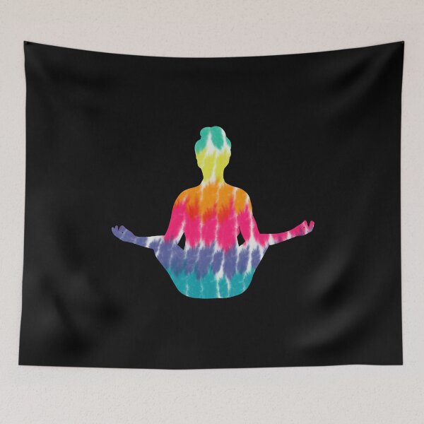 Item preview, Yoga Lotus Position With Tie dye Print For Yoga Lover designed and sold by JokeGysen.