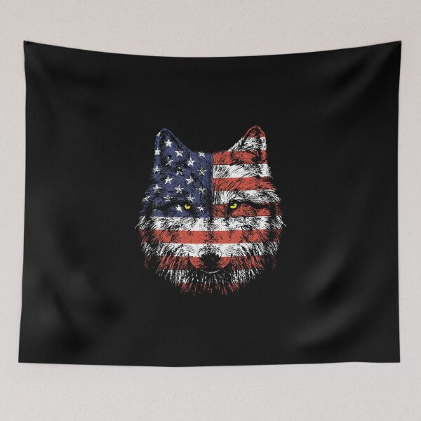 Item preview, Zidika Wolf Flag  designed and sold by Joanna-Asia.
