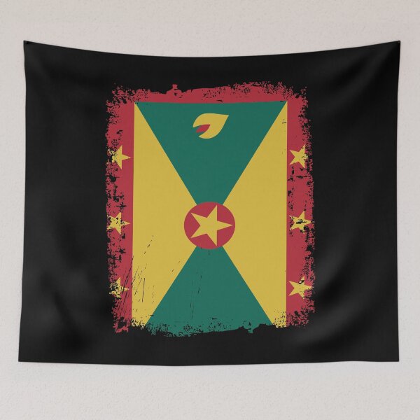 Item preview, Grenada Flag Distressed designed and sold by rafaeltto.