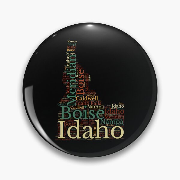 Artikelvorschau, Idaho-Karte und Städte entworfen und verkauft von labatchino10.