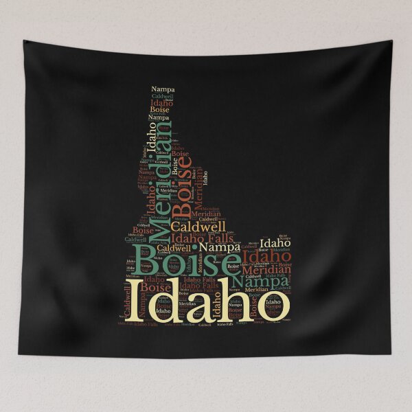 Item preview, Idaho Map and Cities designed and sold by labatchino10.