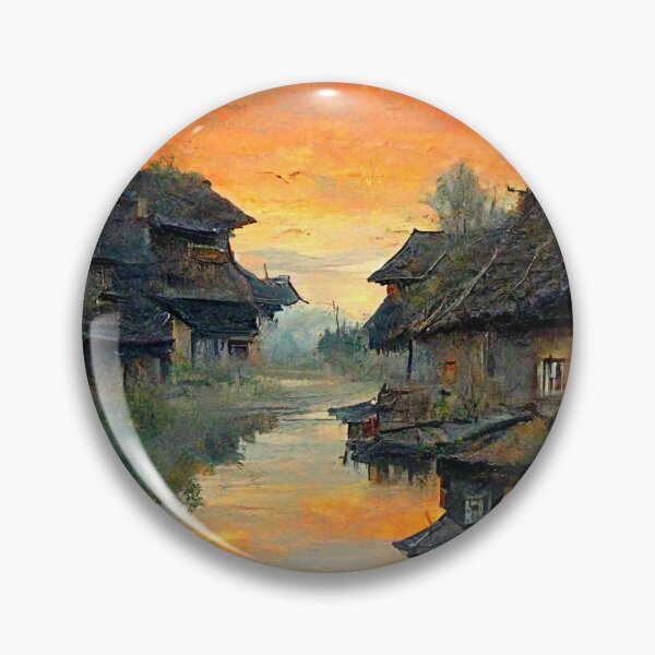 Item preview, Floating village designed and sold by TnT-Merch.