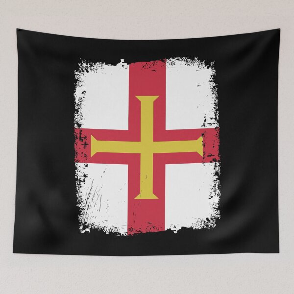 Item preview, Guernsey Flag Distressed designed and sold by rafaeltto.