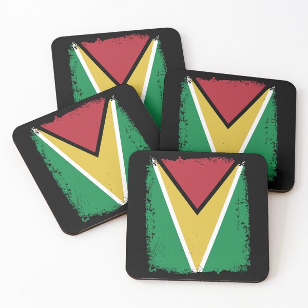 Item preview, Guyana Flag Distressed designed and sold by rafaeltto.