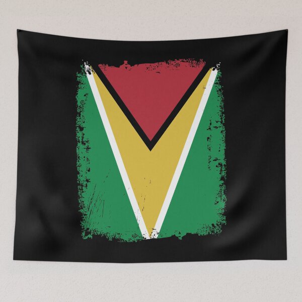 Item preview, Guyana Flag Distressed designed and sold by rafaeltto.