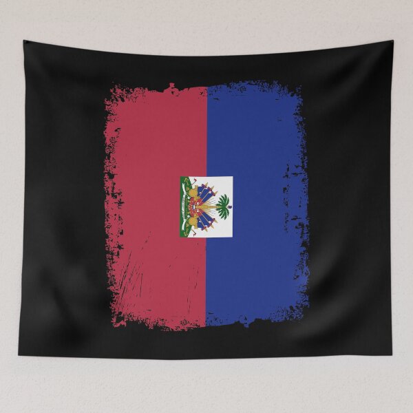 Item preview, Haiti Flag Distressed designed and sold by rafaeltto.