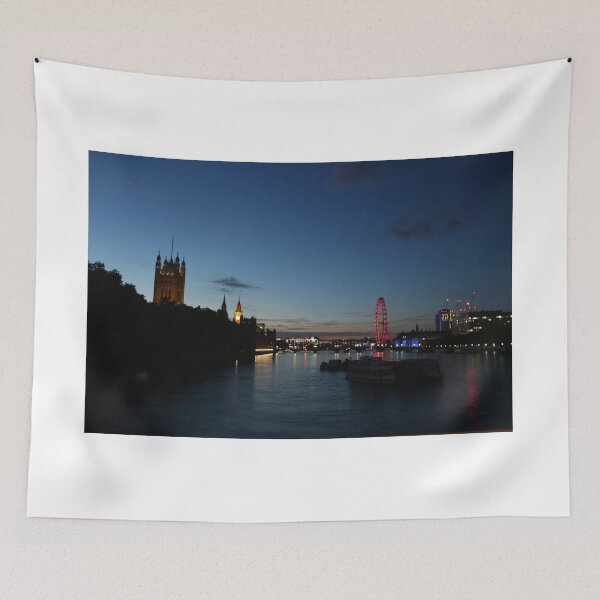 Item preview, Big Ben and London Eye by Night designed and sold by Deelectableart.
