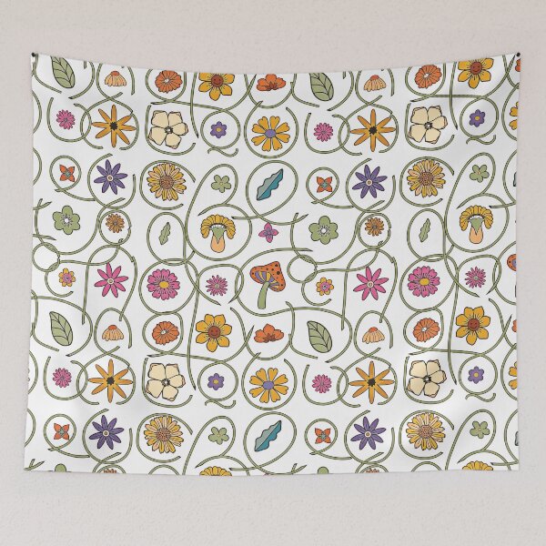 Item preview, Retro Revival 70s Floral Pattern 2 designed and sold by Pavnud.