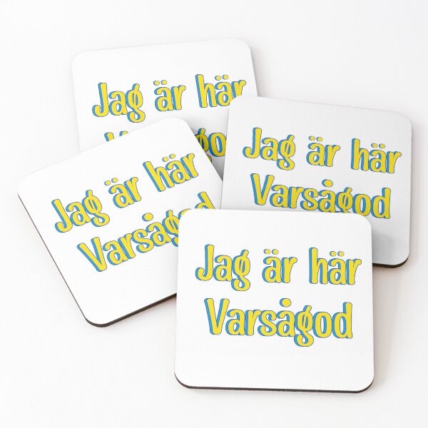 Item preview, Jag ar har varsagod Swedish designed and sold by UniqueDesignHub.