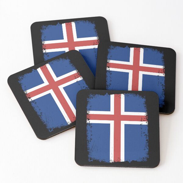 Item preview, Iceland Flag Distressed designed and sold by rafaeltto.