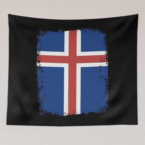 Item preview, Iceland Flag Distressed designed and sold by rafaeltto.