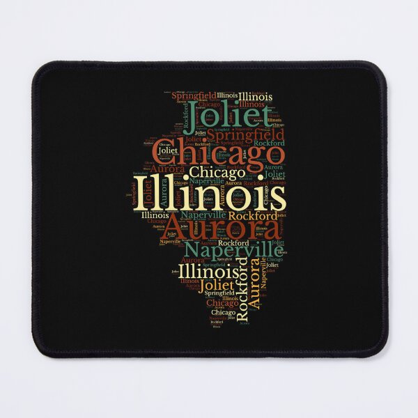 Item preview, Illinois State Map and Cities designed and sold by labatchino10.