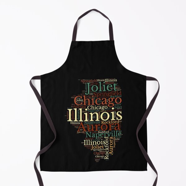 Item preview, Illinois State Map and Cities designed and sold by labatchino10.