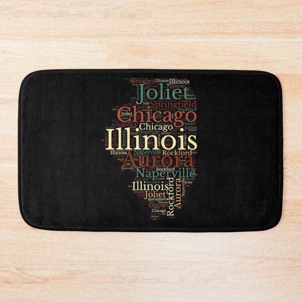 Item preview, Illinois State Map and Cities  designed and sold by labatchino10.
