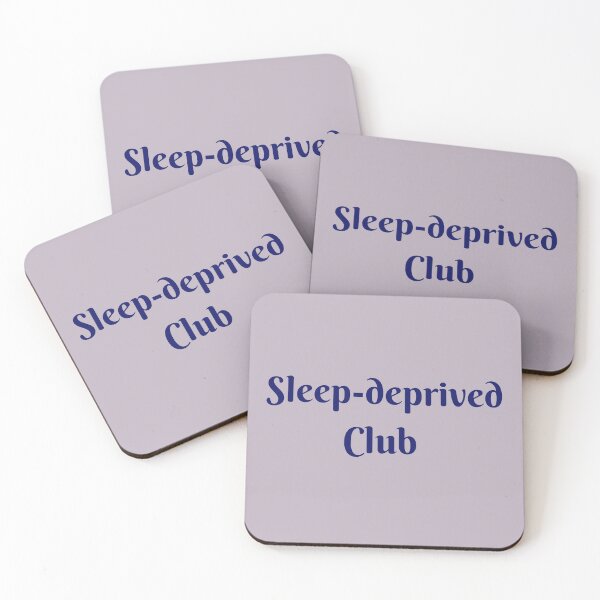 Item preview, Sleep deprived in blue font designed and sold by artbleed.