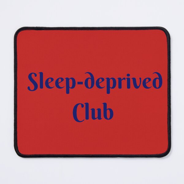 Item preview, Sleep deprived in blue font designed and sold by artbleed.