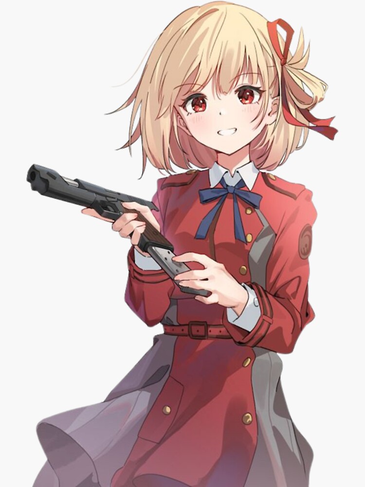 " Lycoris Recoil Cute Nishikigi Chisato fuuny design" Sticker for Sale