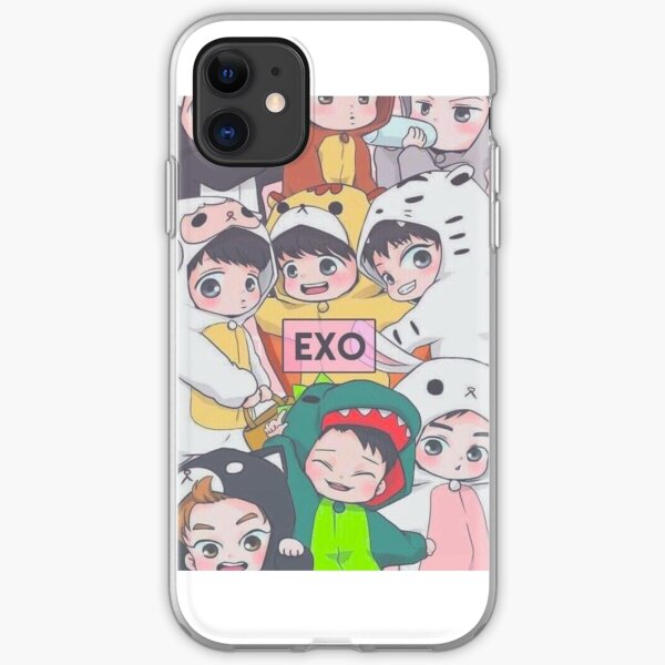 EXO Chibi Funda blanda para iPhone