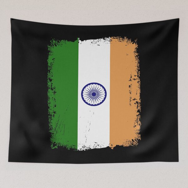Artikelvorschau, India Flag Distressed entworfen und verkauft von rafaeltto.