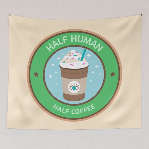 Artikelvorschau, Halb Mensch, halb Kaffee entworfen und verkauft von rdxart.