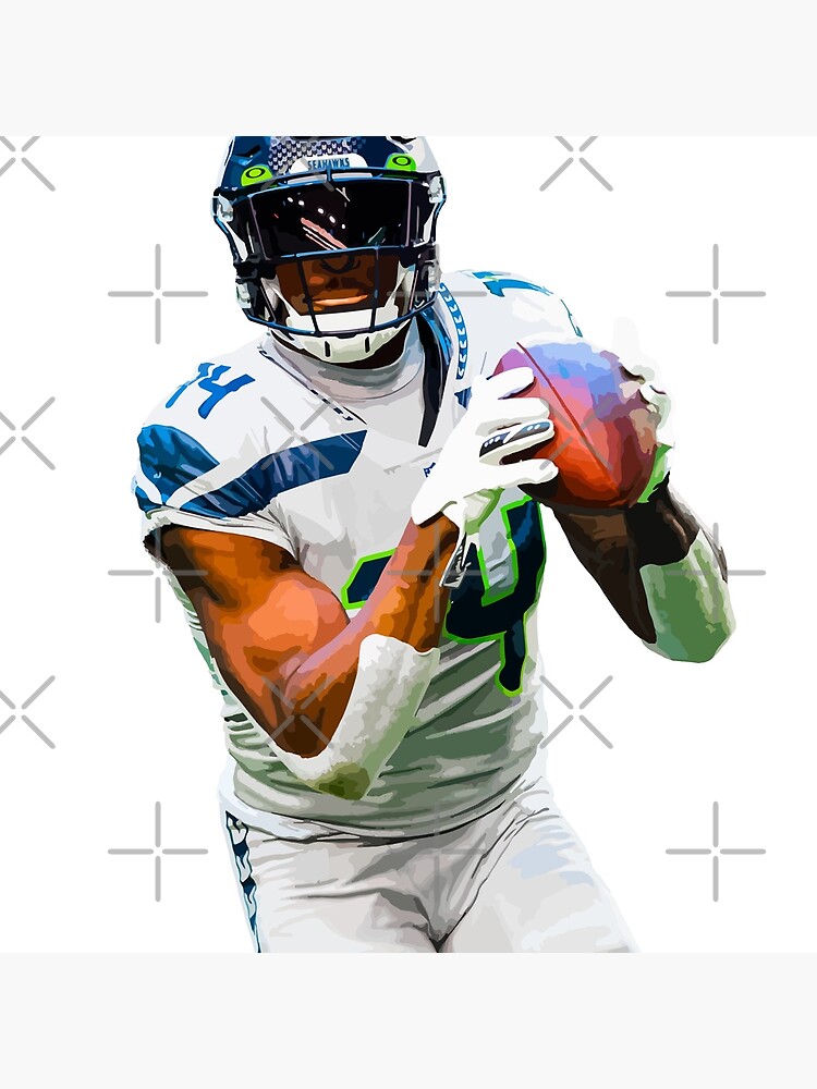 Seattle Seahawks Dk Metcalf Jersey Print Team Color / Small - 14x20 | Sporticulture