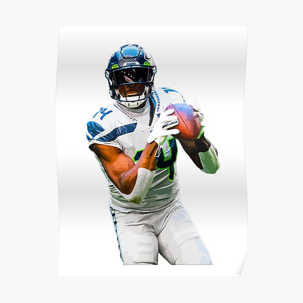 Metcalf With Seattle Seahawks Logo Is Wearing White Dress And Blue Helmet DK  Metcalf, HD wallpaper