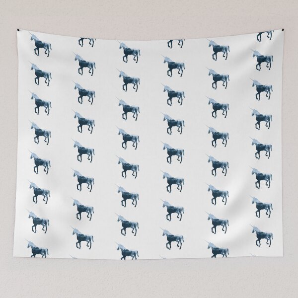 Item preview, UNICORN IN FOREST FOG designed and sold by acatherine.