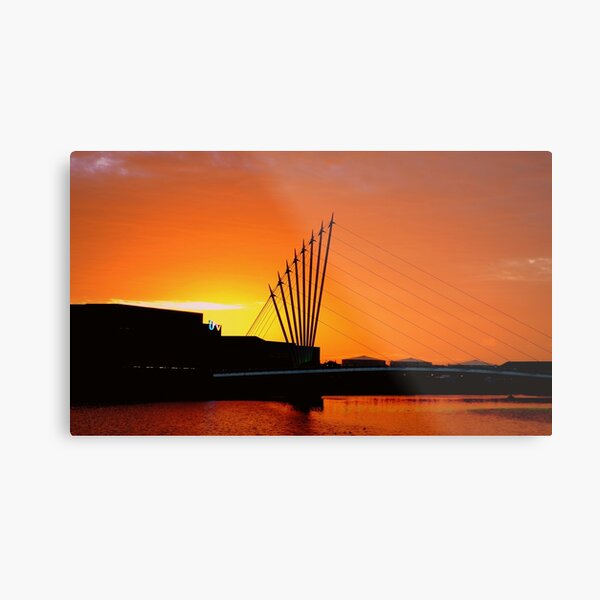 Sundown, Salford Metal Print
