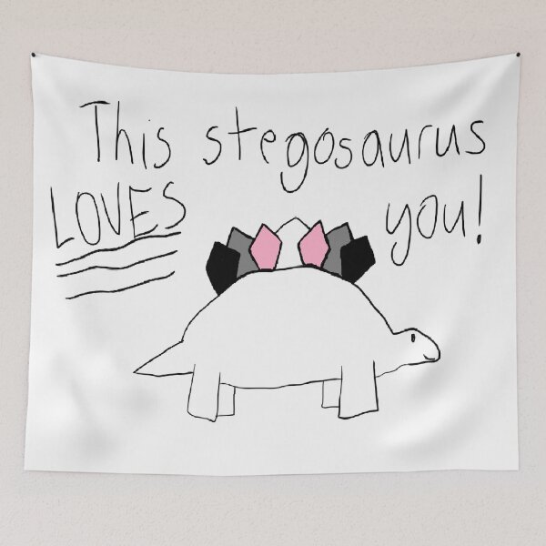 Item preview, This Stegosaurus LOVES You! - Demigirl Version designed and sold by SourCheeks.