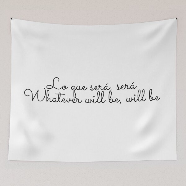 Item preview, Lo que sera, sera - Calligraphy quote designed and sold by KarolinaPaz.
