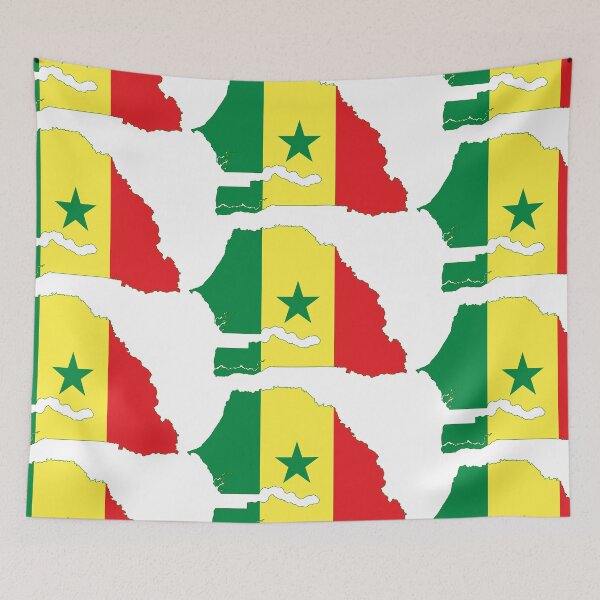 Item preview, Senegal Flag Map designed and sold by jsj17.