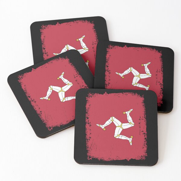 Item preview, Isle of Man Flag Distressed designed and sold by rafaeltto.