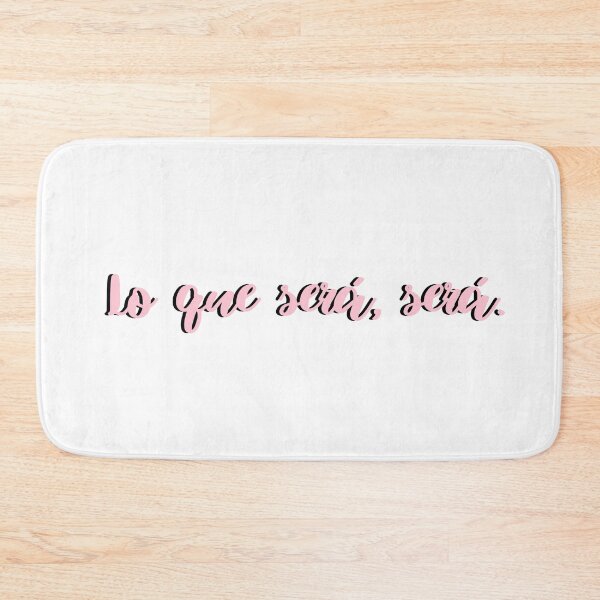 Item preview, Lo que sera, sera pink- Calligraphy quote designed and sold by KarolinaPaz.