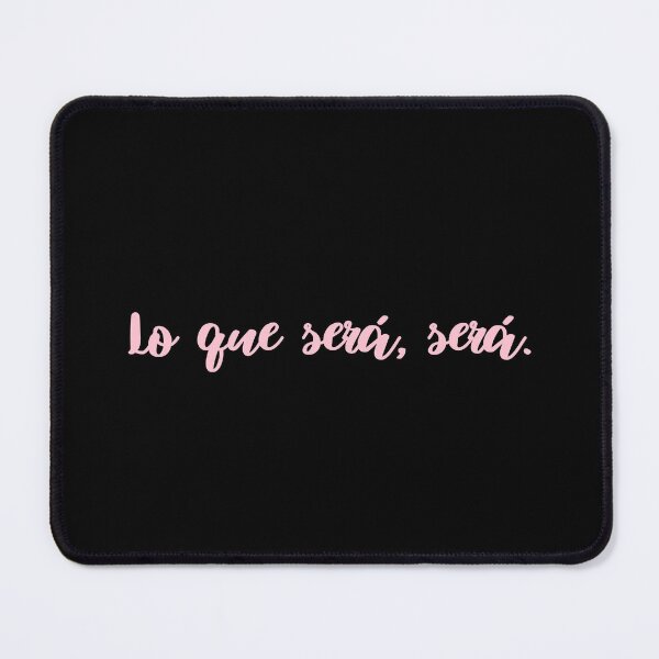 Item preview, Lo que sera, sera pink- Calligraphy quote designed and sold by KarolinaPaz.