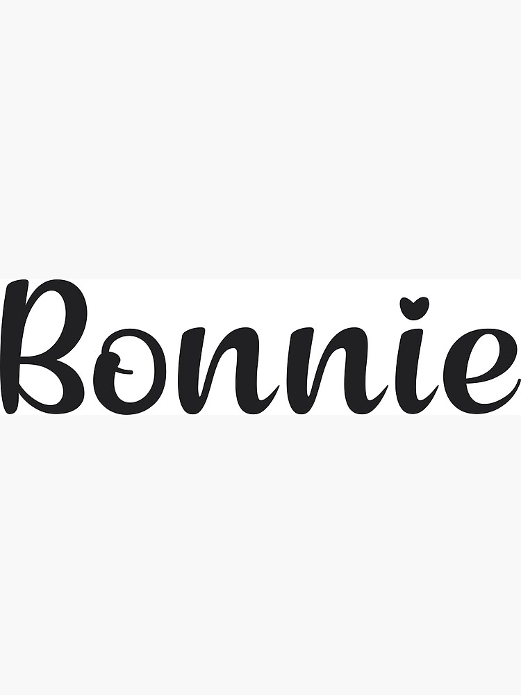 “Bonnie Name” Poster for Sale by 99Posters | Redbubble