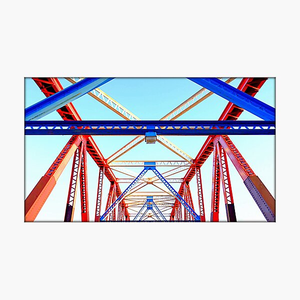 Bright iron bridge Photographic Print