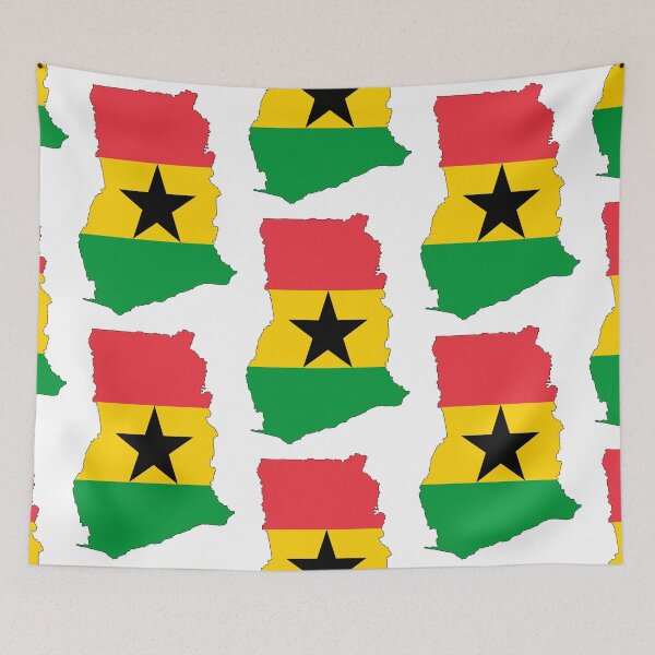 Item preview, Ghana Flag Map designed and sold by jsj17.