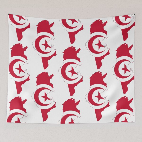 Item preview, Tunisia Flag Map designed and sold by jsj17.