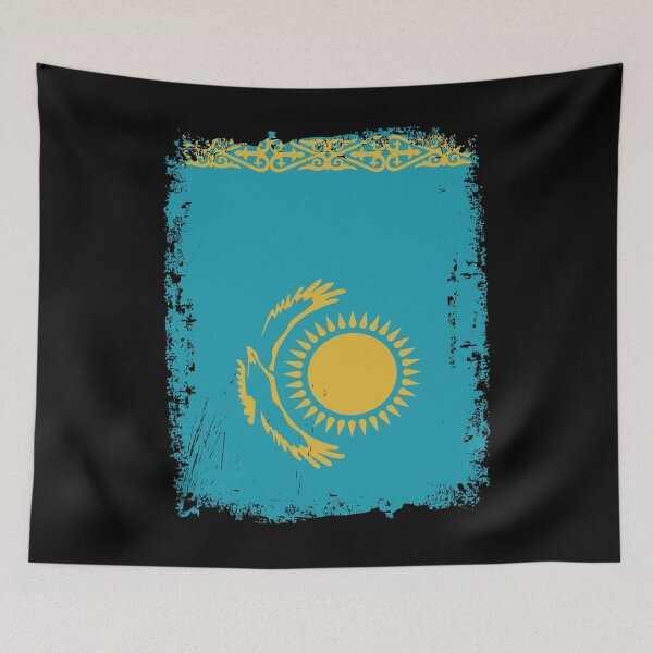 Item preview, Kazakhstan Flag Distressed designed and sold by rafaeltto.