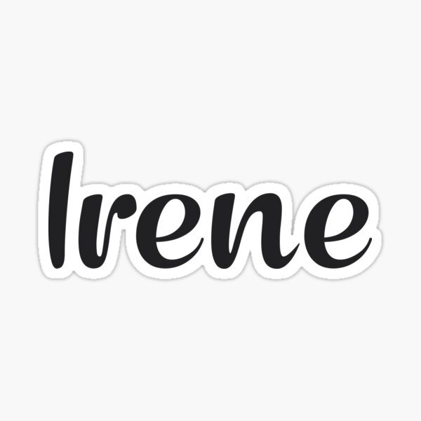 irene-name-sticker-for-sale-by-99posters-redbubble