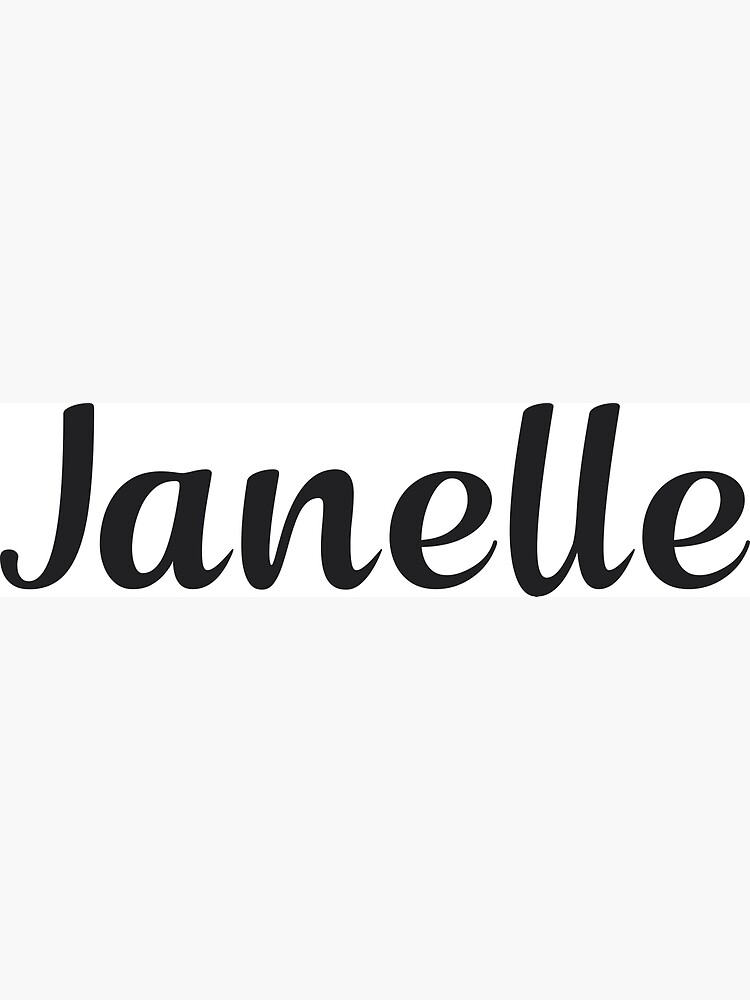 "Janelle Name" Poster for Sale by 99Posters Redbubble