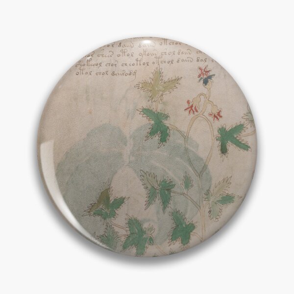 Item preview, Voynich manuscript book cover  Illustrated codex  green leaf and flower designed and sold by TeeARTHY.